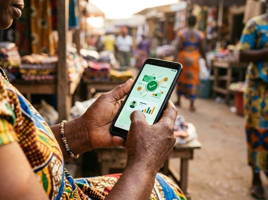 Illustration: a payment confirmed on a phone